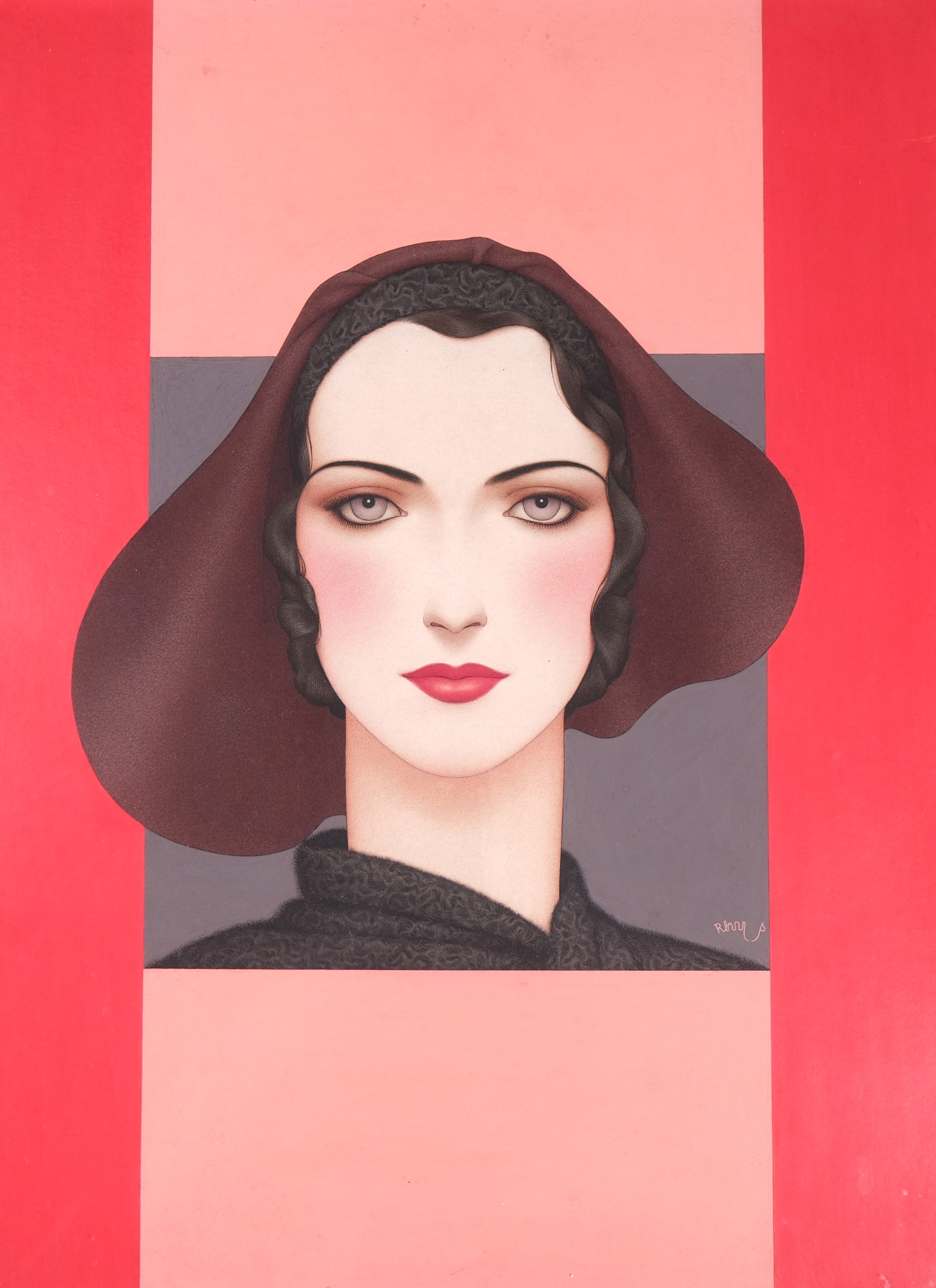 Portrait Art déco — Dynevor Rhys